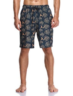 Flytop Mens Swim Trunks Quick Dry Board Shorts with Zipper Pockets Bathing Suit