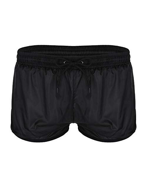 YiZYiF Men's See Through Beach Shorts Underwear Swim Trunks Watershort Lounge Pants