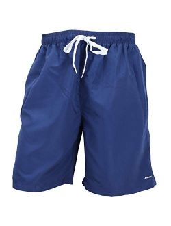 Swim Trunk Men's Boys Kids Swimwear Mesh Lining Adjustable Strap Elastic Waist