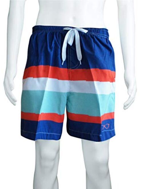 Swim Trunk Men's Boys Kids Swimwear Mesh Lining Adjustable Strap Elastic Waist