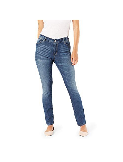 Signature by Levi Strauss & Co. Women's Modern Mid-Rise Straight Jeans