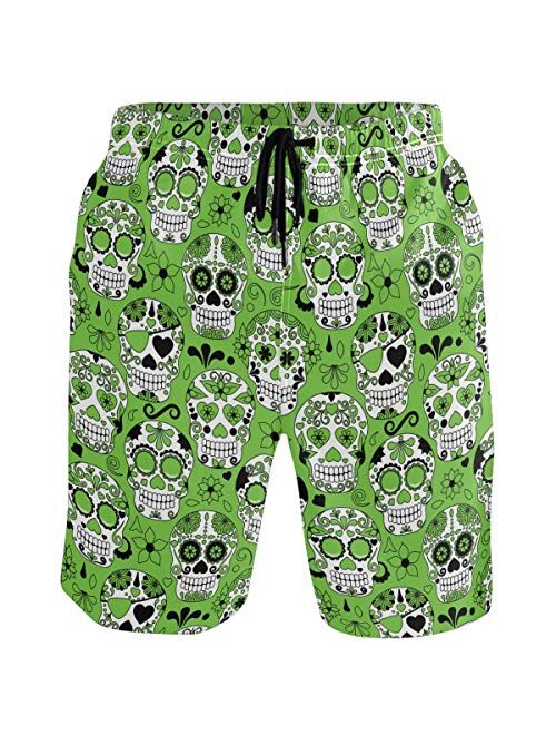 visesunny New Summer Men's Swim Trunks Quick Dry Bathing Suits Holiday Beach Short Casual Board Shorts