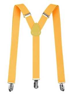 Livingston Unisex Clip-On Adjustable Elastic Suspenders - Assorted Colors