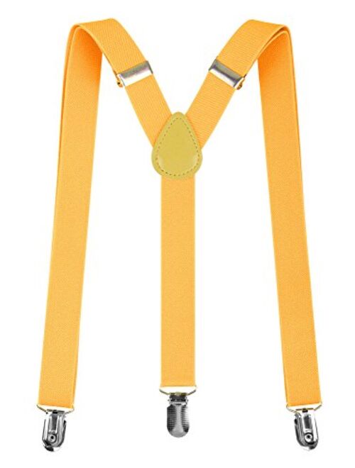 Livingston Unisex Clip-On Adjustable Elastic Suspenders - Assorted Colors