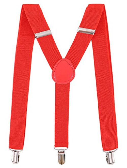 Livingston Unisex Clip-On Adjustable Elastic Suspenders - Assorted Colors