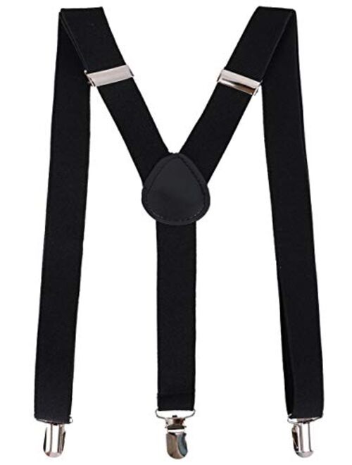 Livingston Unisex Clip-On Adjustable Elastic Suspenders - Assorted Colors