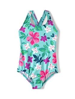 Girls Racerback One Piece Swimsuit