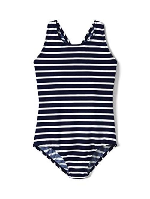 Lands' End Girls Racerback One Piece Swimsuit