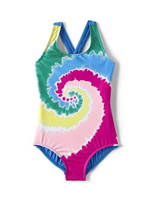 Lands' End Girls Racerback One Piece Swimsuit