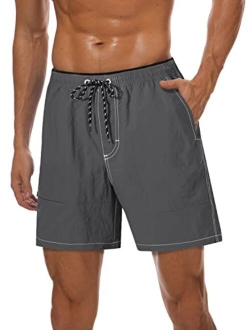 Gopune Mens Quick Dry Beach Short Swim Trunks with Mesh Lining