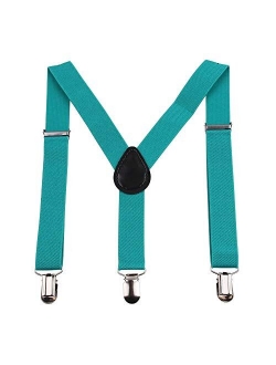 GUCHOL Boys Suspenders for Kids Toddler, Baby Adjustable Elastic with Strong Metal Clips Suitable for 1 to 6 old