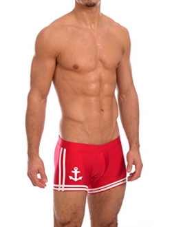 Gary Majdell Sport Men's New Sailor Boxer Square Cut Swimsuit Brief