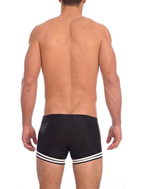 Gary Majdell Sport Men's New Sailor Boxer Square Cut Swimsuit Brief