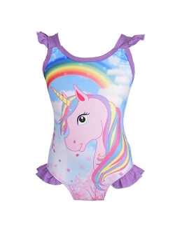 Dressy Daisy Girls Unicorn One Piece Bathing Suit Swimsuit Swimwear