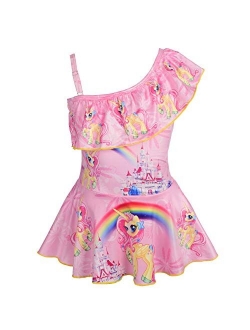 Dressy Daisy Girls Unicorn One Piece Bathing Suit Swimsuit Swimwear