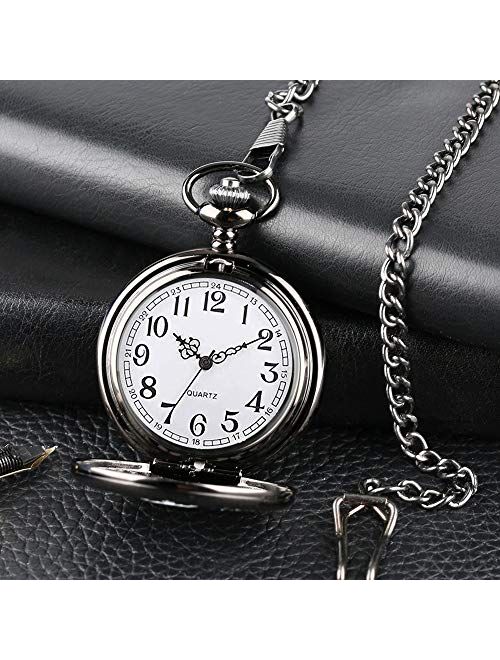 to My Brother Pocket Watch Gifts for Brother Best Gifts for Him Birthday Gifts from Sister, Graduation Gifts for Men，Engraved Pocket Watch with Box for Men