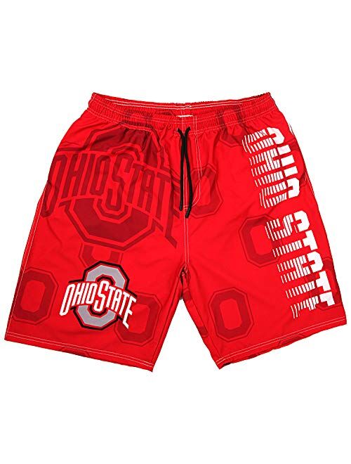 Men's Shorts University Logo Quick Dry Board Shorts Training Summer Swim Running Trunks Shorts Beachwear Bathing with Lining