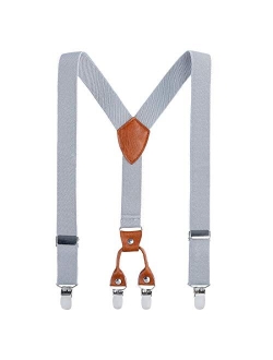 Children Boys Girls Adjustable Suspenders - Y Back Heavy Duty Suspender with 4 Sizes for Children Adults