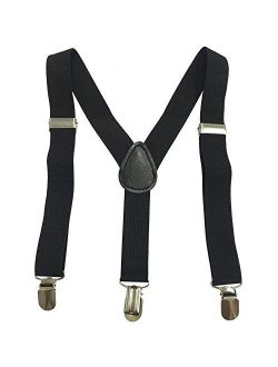 Boys girls Children Kids and Baby Elastic Adjustable 1 inch Suspenders Multi Color