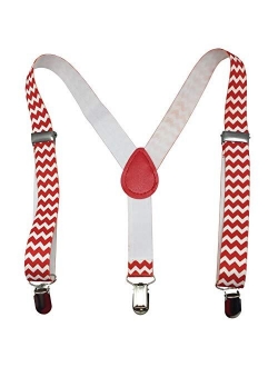 Boys girls Children Kids and Baby Elastic Adjustable 1 inch Suspenders Multi Color