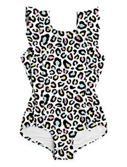 ALISISTER Toddler Little Girl Swimsuit Ruffle Bathing Suit One Piece Swimwear