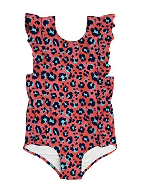 ALISISTER Toddler Little Girl Swimsuit Ruffle Bathing Suit One Piece Swimwear