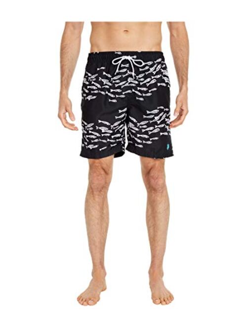 U.S. Polo Assn. Men's 7" Print Swim Shorts