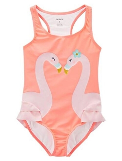 Girls' Heart One Piece Swimsuit