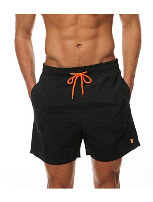 TBMPOY Men's Swim Trunks Quick Dry Beach Shorts Mesh Lining