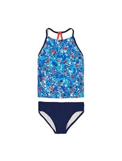 Girls' Swimsuit Two Piece Tankini Thin Strap