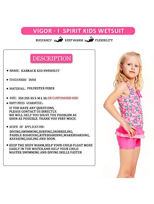 Buy Karrack Little Girls Frilly Skirt One Piece Athletic Swimsuits