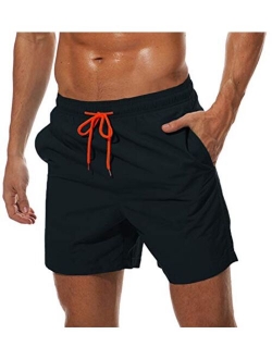 Men's Quick Dry Swim Trunks with Mesh Lining Beach Shorts Boardshorts Swim Shorts 3 Pockets