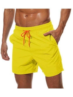 Men's Quick Dry Swim Trunks with Mesh Lining Beach Shorts Boardshorts Swim Shorts 3 Pockets