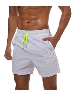 Men's Quick Dry Swim Trunks with Mesh Lining Beach Shorts Boardshorts Swim Shorts 3 Pockets