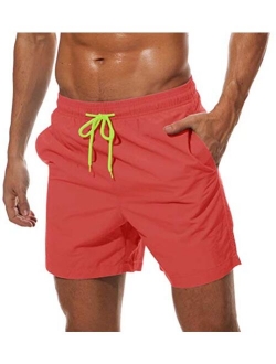 Men's Quick Dry Swim Trunks with Mesh Lining Beach Shorts Boardshorts Swim Shorts 3 Pockets