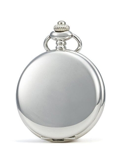 SEWOR Vintage Smooth Face Pocket Watch Classic with Brand Leather Box