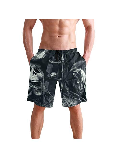 Mens Quick Dry Beach Shorts Swim Trunks Swimsuits Board Shorts Vintage Ouija Talking Board