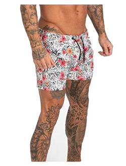 Men's Beach Shorts Bathing Suits with Mesh Lining
