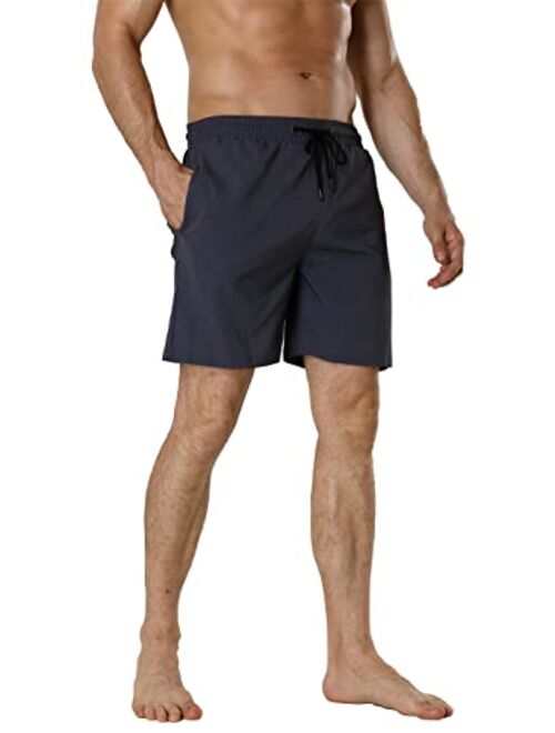 GINGTTO Men's Beach Shorts Bathing Suits with Mesh Lining