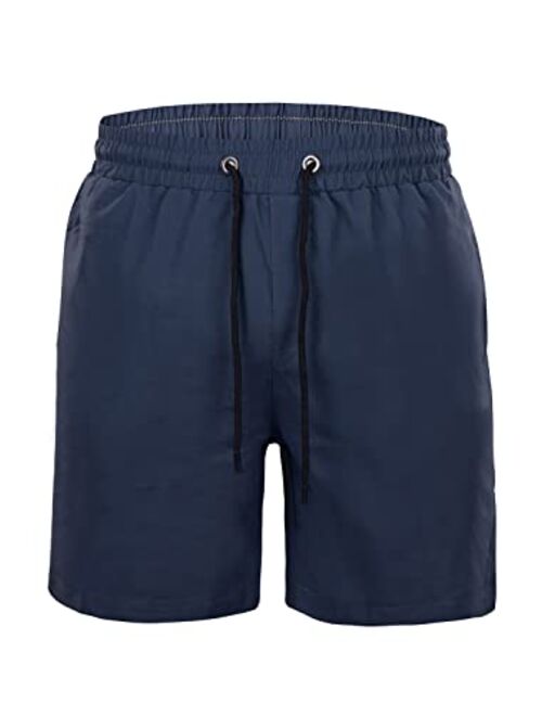 GINGTTO Men's Beach Shorts Bathing Suits with Mesh Lining