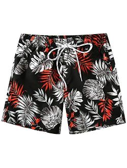 SSLR Mens Swim Trunks Quick Dry Swim Shorts with Mesh Lining Swimwear Hawaiian Bathing Suits