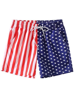 SSLR Mens Swim Trunks Quick Dry Swim Shorts with Mesh Lining Swimwear Hawaiian Bathing Suits