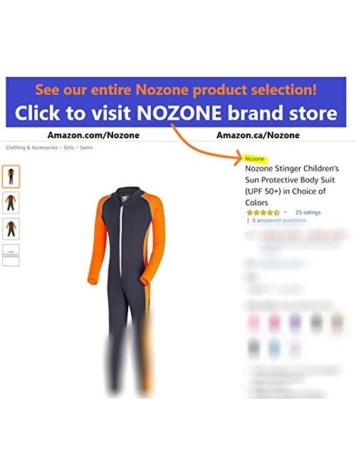 Nozone Stinger Children's Sun Protective Swimsuit - UPF 50+