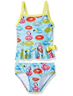 KIKO & MAX Girls' Tankini 2-Piece Swimsuit Bathingsuit