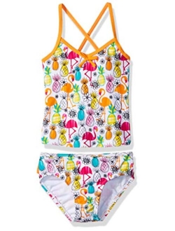 KIKO & MAX Girls' Tankini 2-Piece Swimsuit Bathingsuit