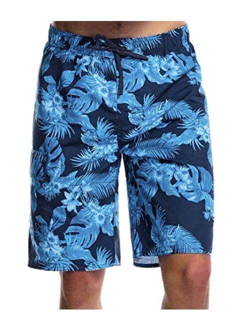 Zengjo Mens Board Shorts Swim Trunks with Mesh Lining