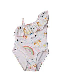 Baby Girls Unicorn Swimsuit One Piece Kids Bathing Suit Little Girls Swimming Wear