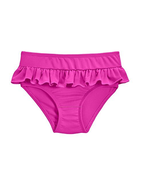 City Threads Girls' Ruffle Swim Brief with UPF50+ Swimming Bottom