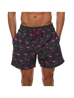 HLVEXH Men's Swim Trunks Quick Dry with Mesh Lining and Pockets