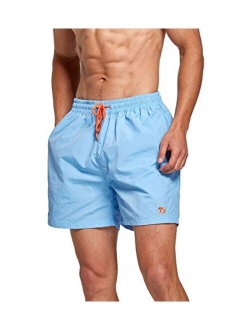 Mens Swim Trunks Quick Dry Beach Shorts Board Shorts with Mesh Lining